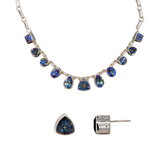 Estate: Sterling Silver Mystic Topaz Necklace & Earrings